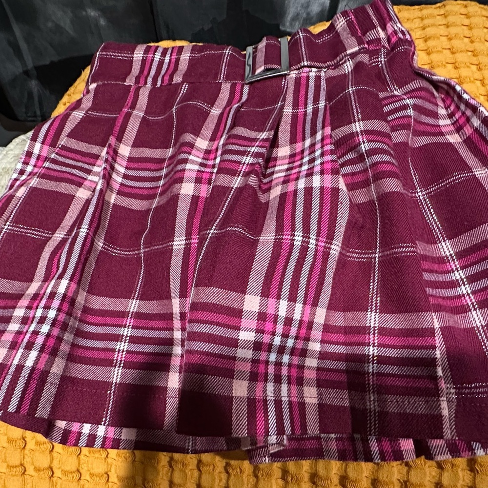 Plaid Pink Skirt